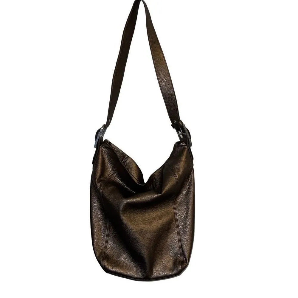 ROCKPORT Women’s Faux Leather Brown Metallic Shoulder Bag‎ PocketBook Adjustable Brown - Image 3
