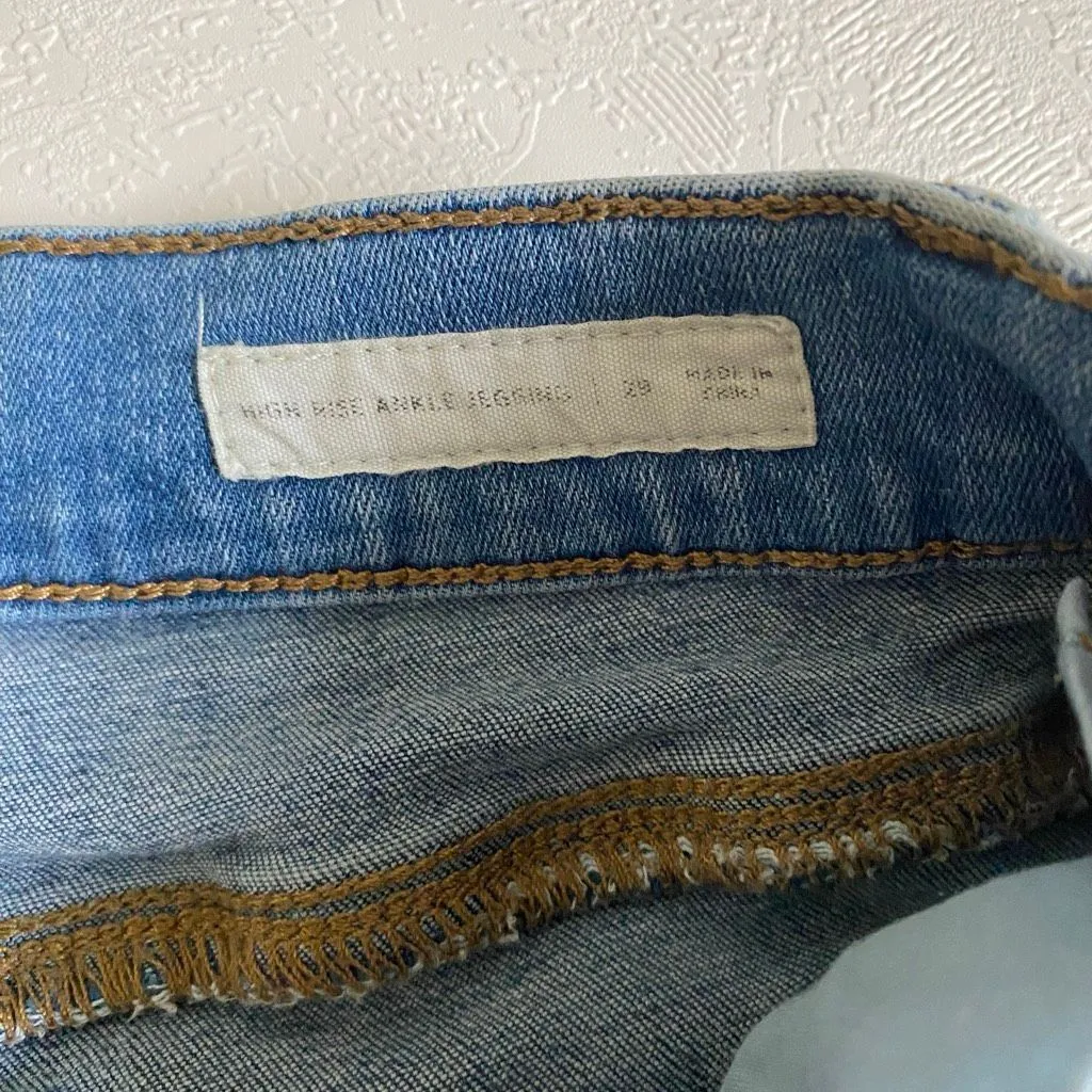 PacSun LA Women’s High Rise Skinny Jeans Blue Stretch Denim - Image 4