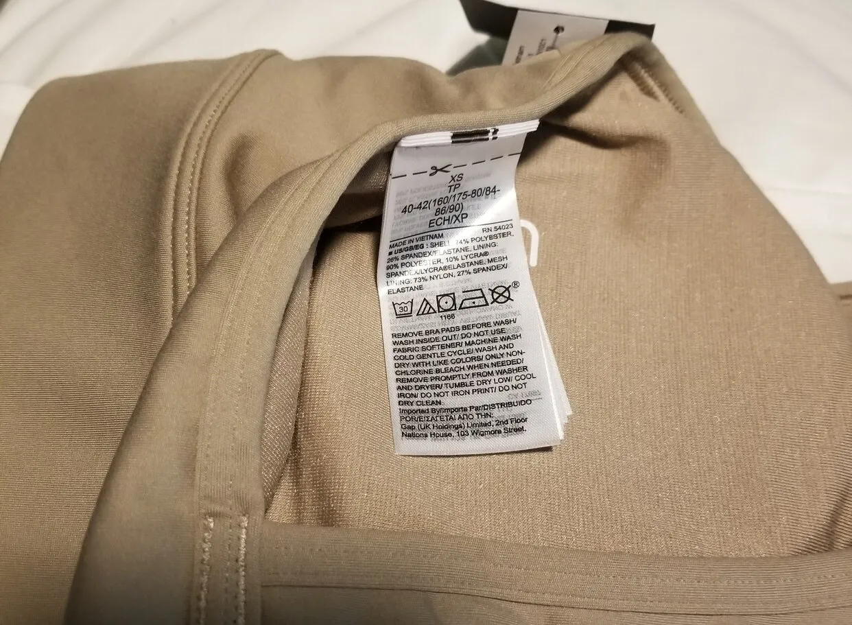 xs medium impact sports bra Slate T Back New Longline workout top - Image 12