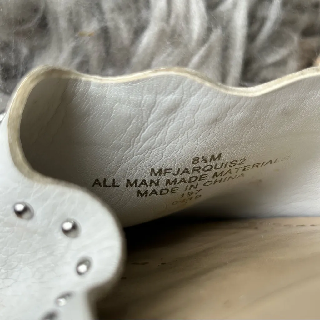 Marc Fisher Jarquis white studded espadrille sandals women’s shoe size 8.5 - Image 9