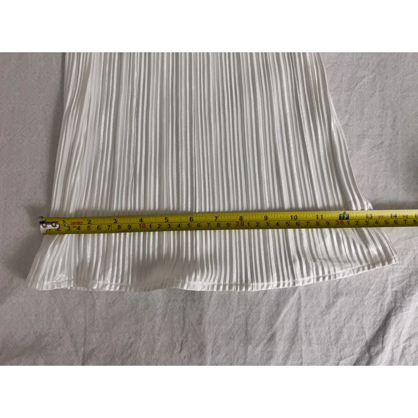 Aqua White‎ Pleated Wide Leg Palazzo Pants Womens XL Extra Large Flowy - Image 12