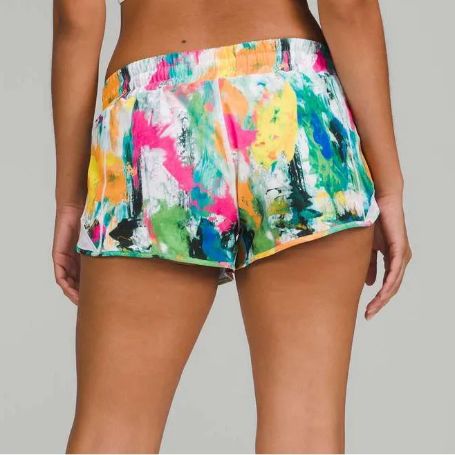 💚🆕Lululemon Hotty Hot No Limits Multicolor Athletic Shorts✨NWT✨ - Image 3
