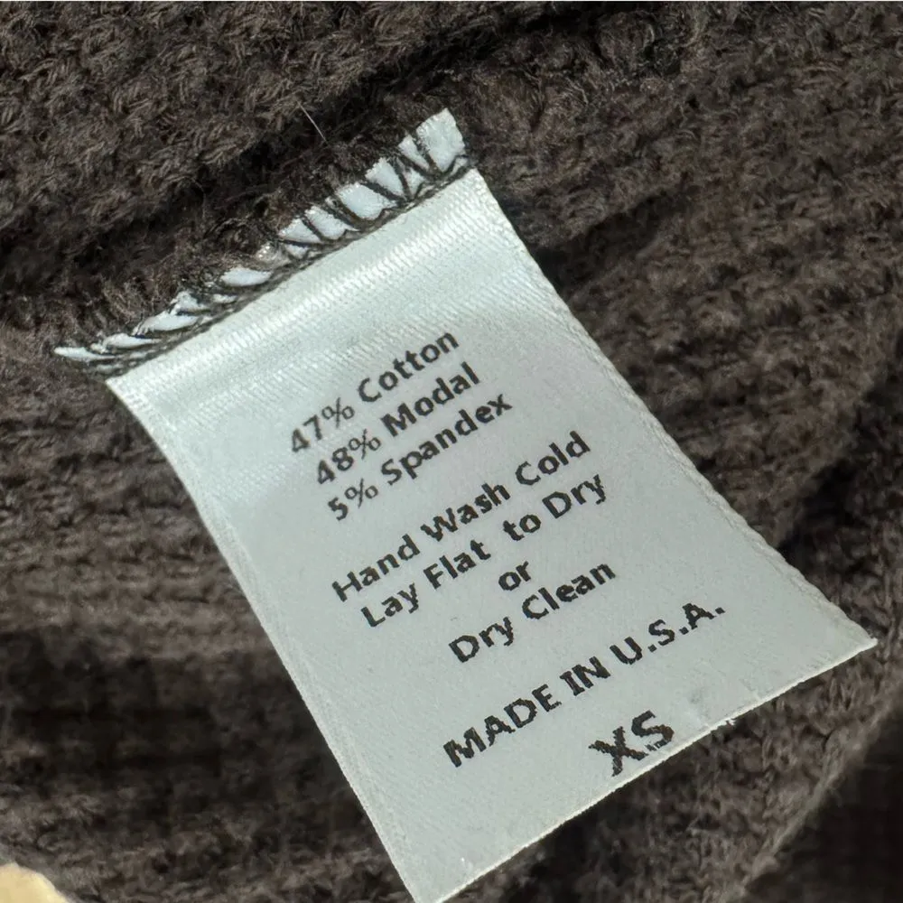 Set Active Brown Waffle Knit Joggers Pants Women’s XS - Image 3