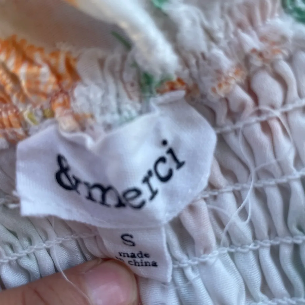 &merci Floral Ruffle Dress with Tie Waist - Image 6