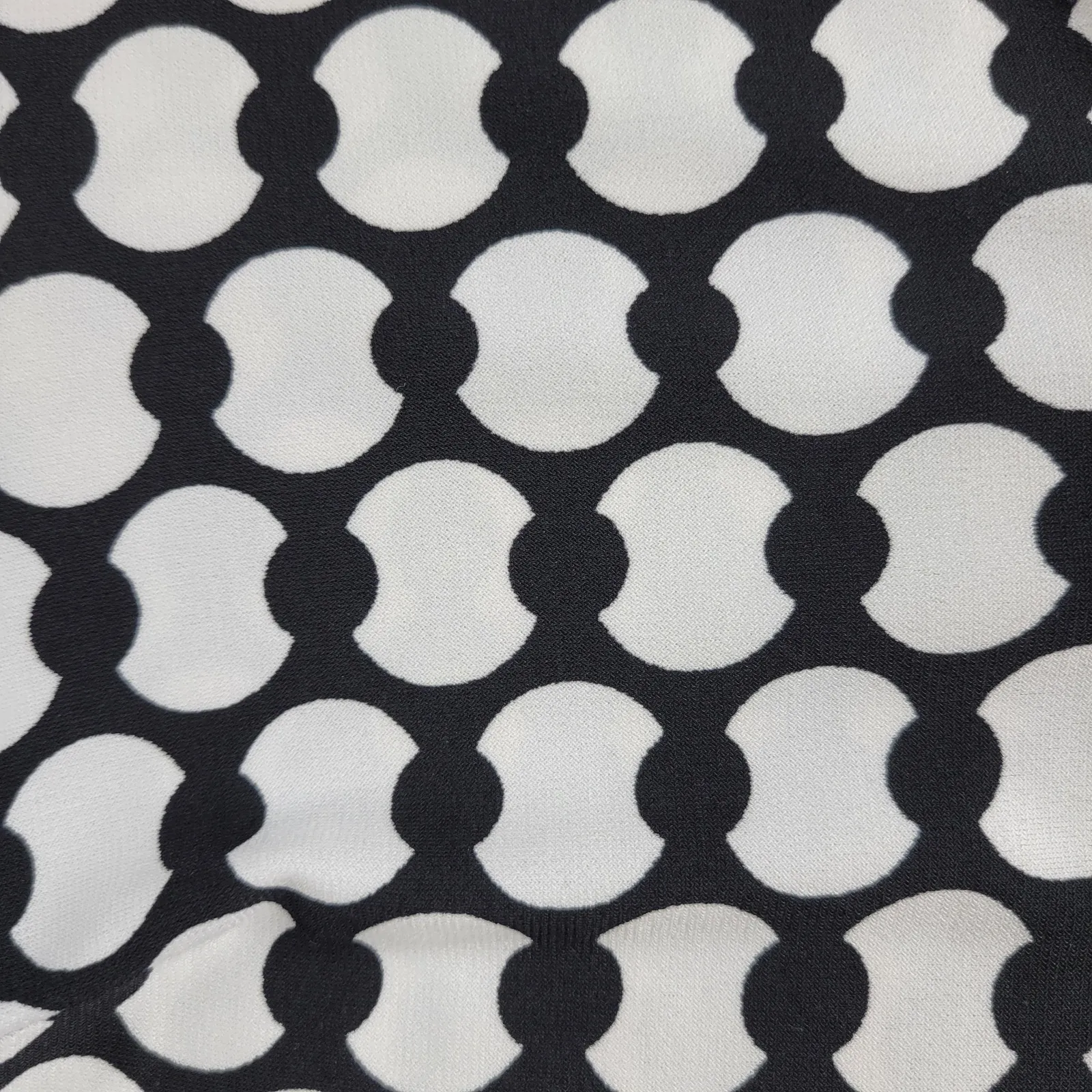 Donna Morgan Womens Sheath Dress‎ 14 Black White Bedazzled Geometric 3/4 Sleeve - Image 13