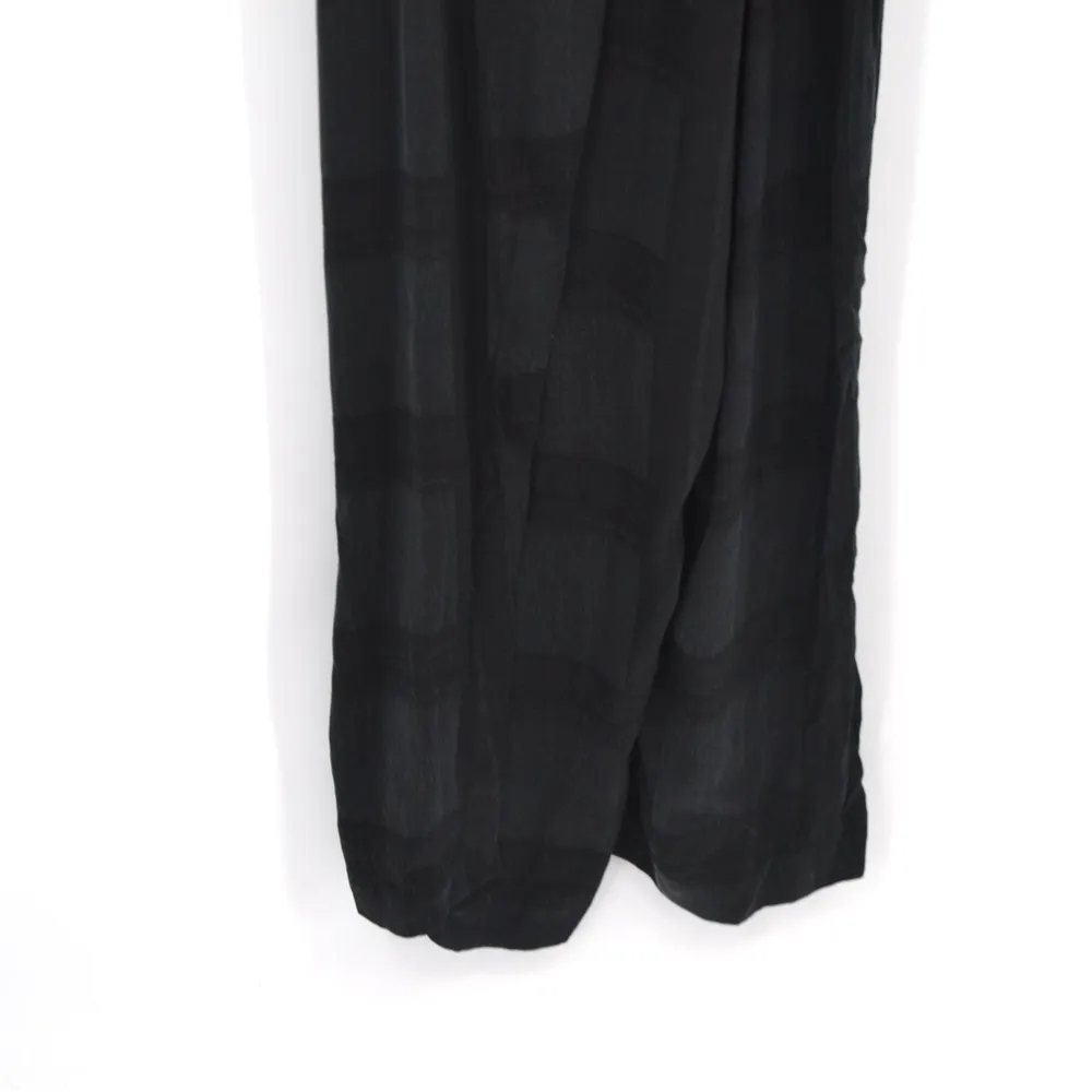 Mara Hoffman Grace Wrap Jumpsuit V-Neck Full Length in Plaid Black Women's XS - Image 6