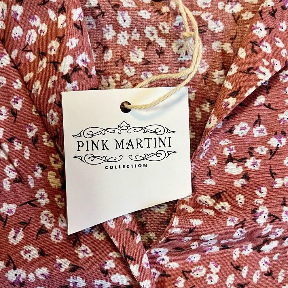NWT Pink Martini Button Up Floral For Me Again Pink XS - Image 9