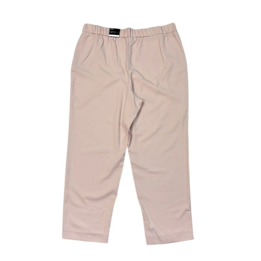 *New Alfani Slim Ankle Pant Womens XL Pink Comfort Waist Pull On Coastal Grandma - Image 2