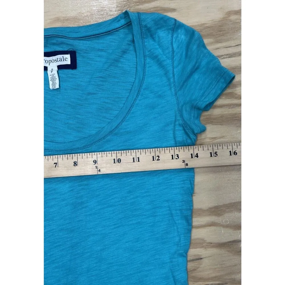 Aeropostale Y2K Women’s Tee Shirt Size Small Green Short Sleeve Burnout Top - Image 8