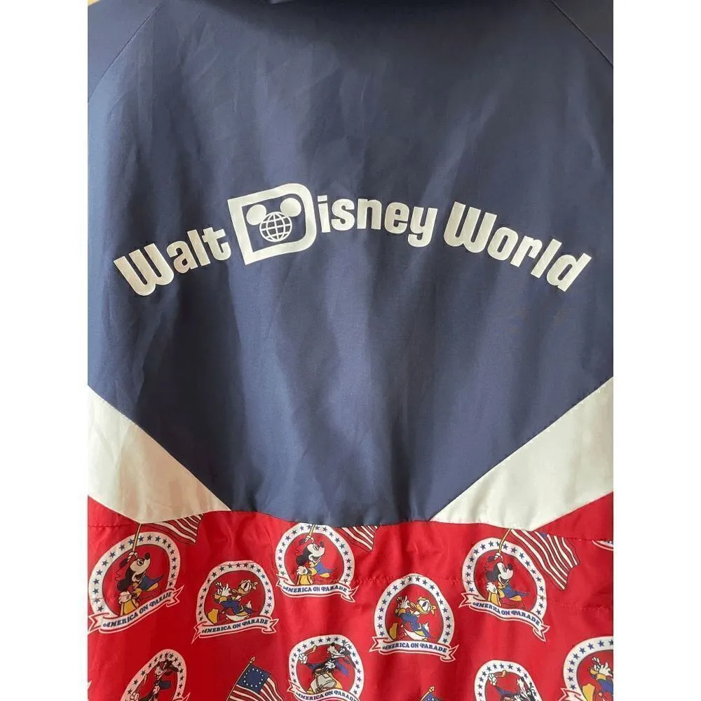 Disney World Unisex 50th Vault Collection America On Parade Windbreaker Size 2X - Image 3
