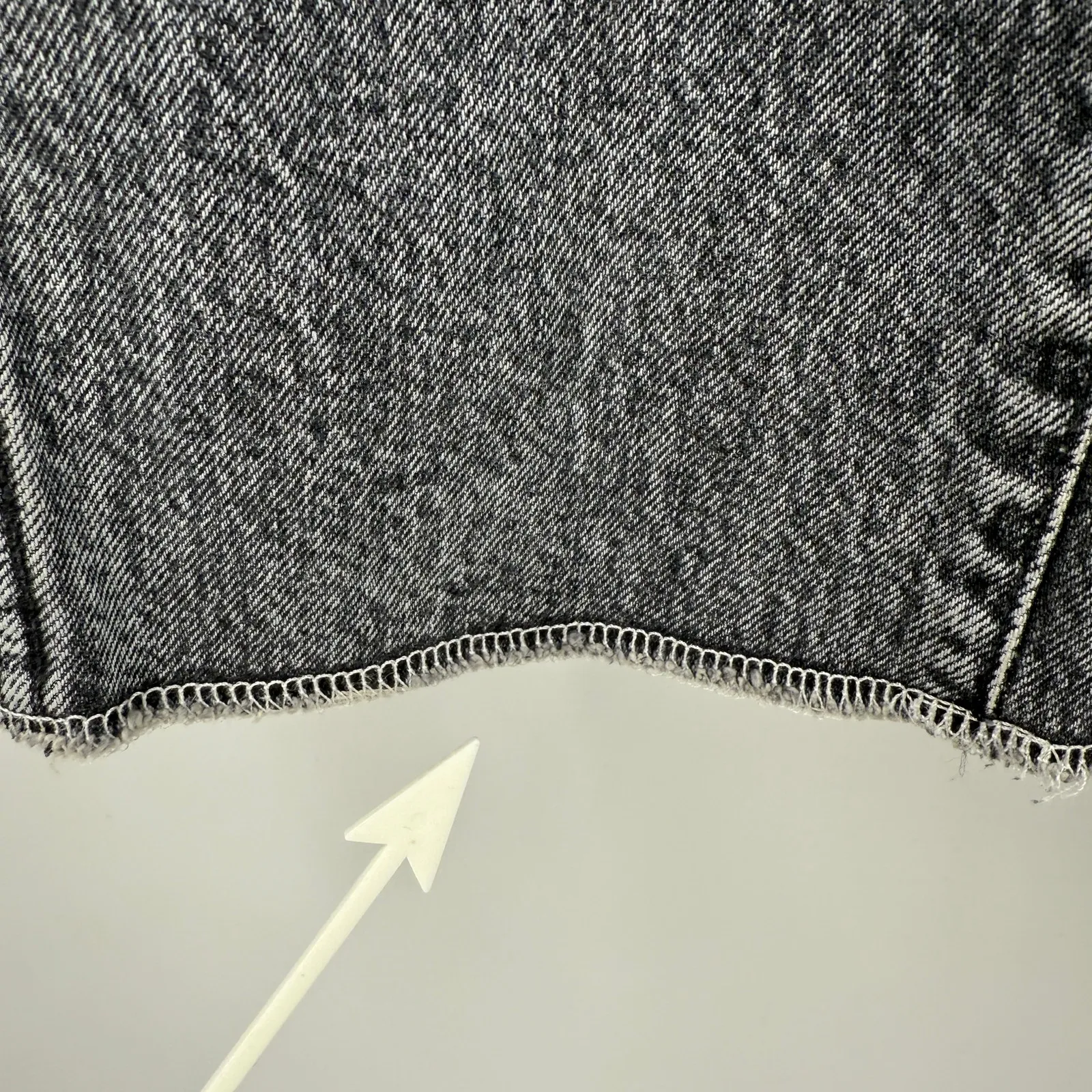 SLVRLAKE Hero Jeans Size 28 NWT Midnight Rider Distressed High Rise Fray Denim Black - Image 11