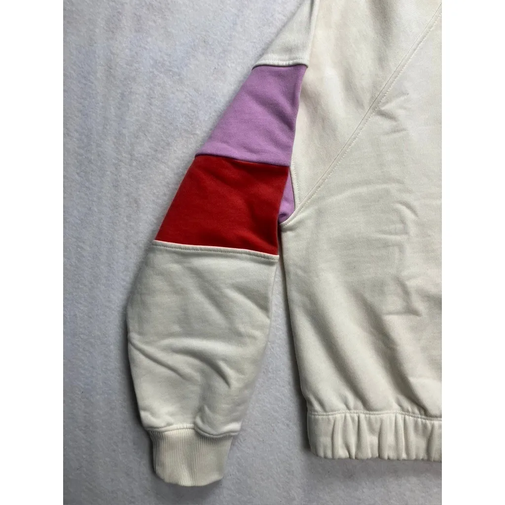 Evereve Ava Colorblock Pullover Sweatshirt Crew Neck Cotton Women's M New - Image 3