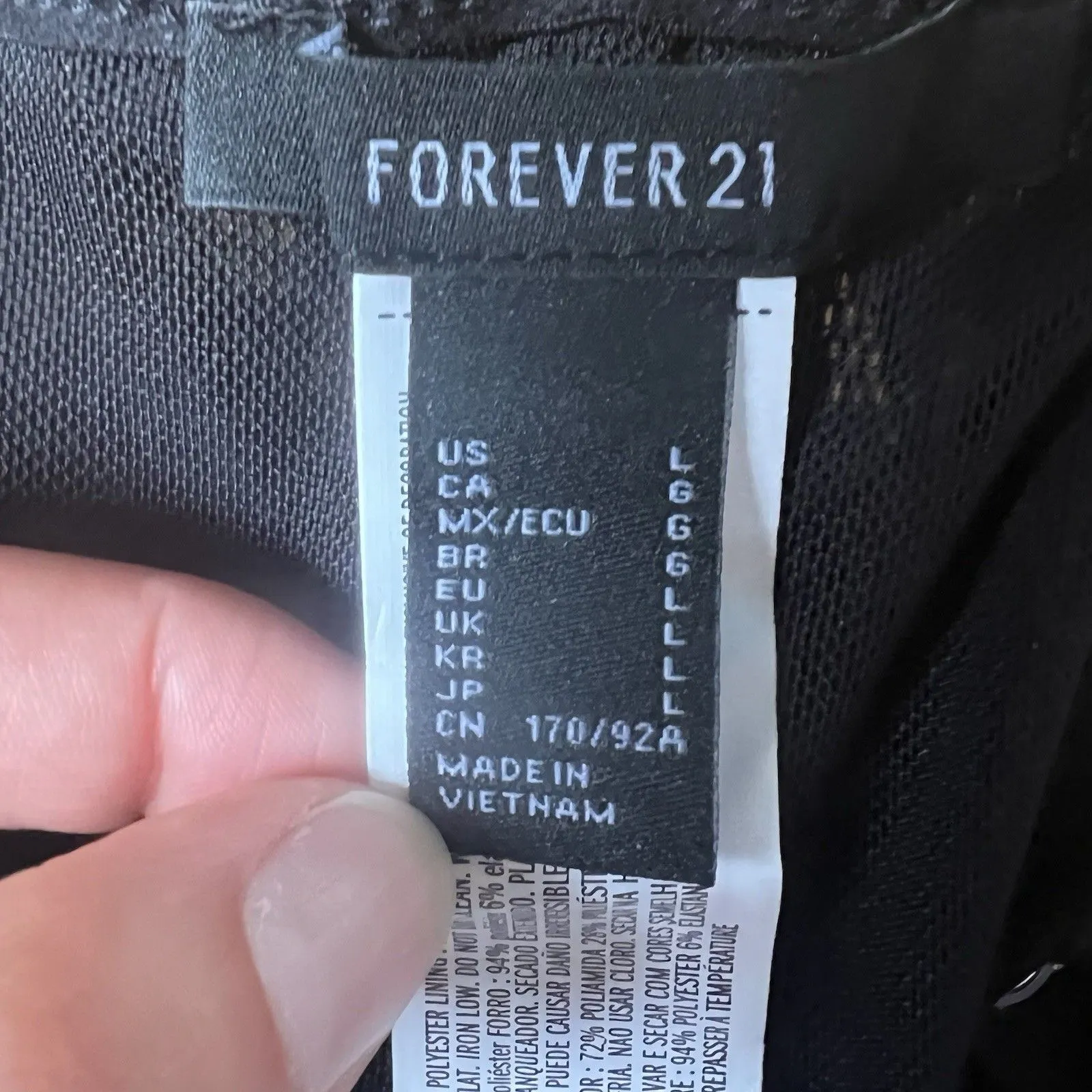 Black Lace Corset Side Satin Sash Size Large Adjustable Structured - Image 5