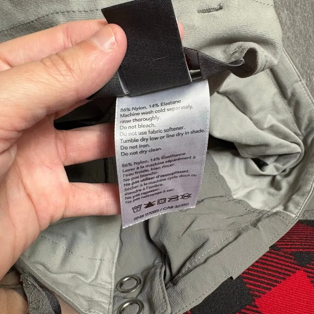 Outdoor Research Grey Ferrosi Capris SZ 8 Adventure Hiking Breathable Midrise Gray - Image 7