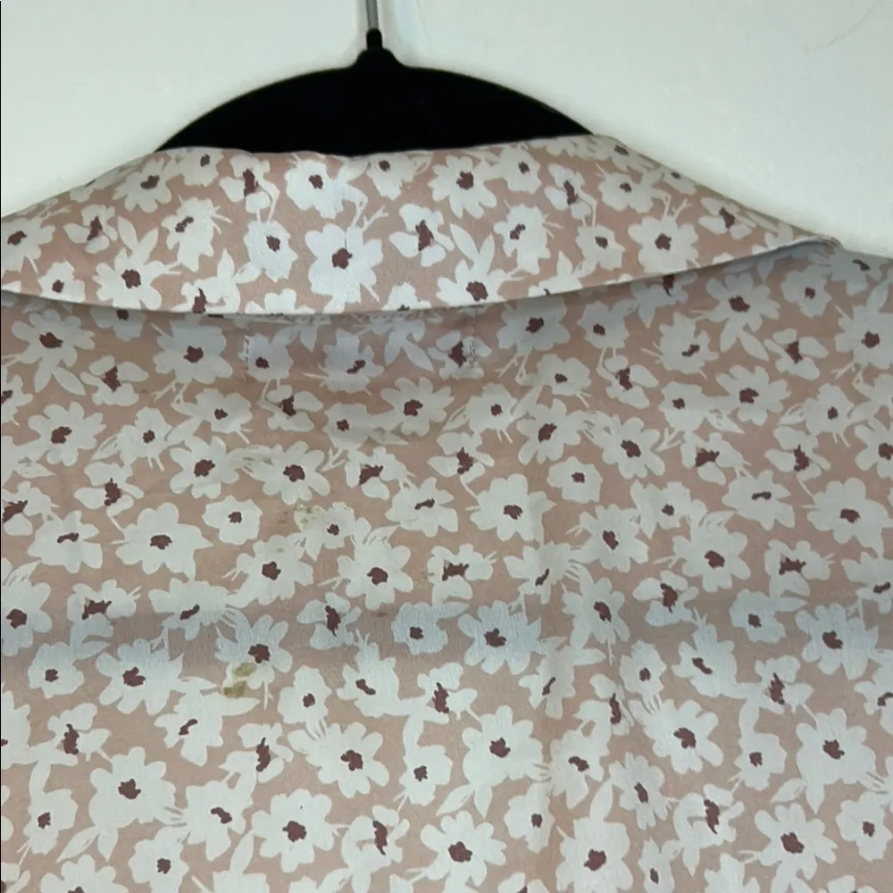 Barefoot Dreams Ditsy Rose Button Down Pajama Top - Image 11