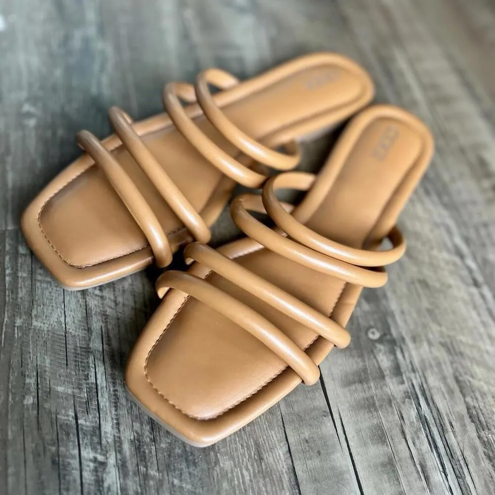 Cider Brand Women’s Tan Strappy Sandals Sz 9 - Brand New - Image 3