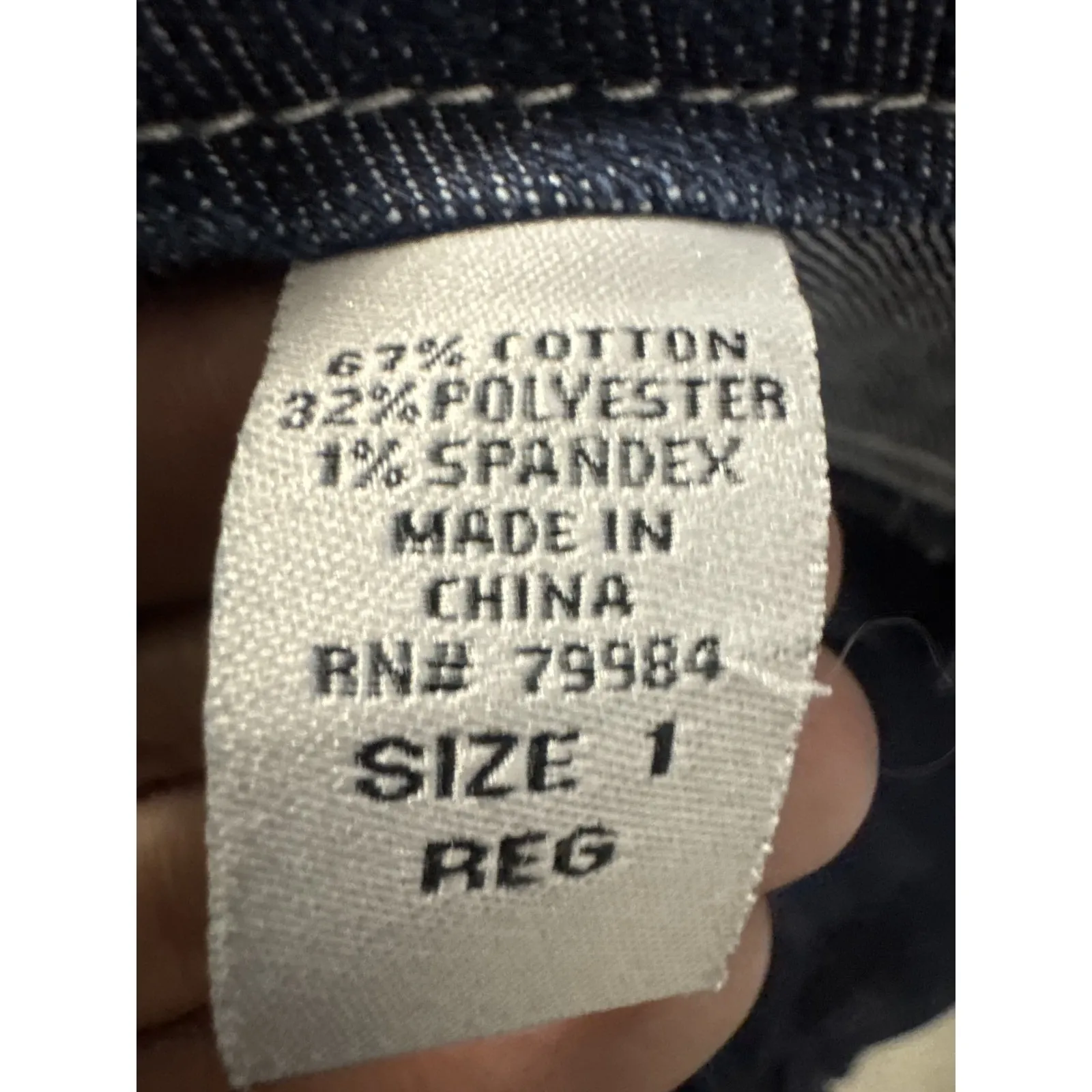 Chico's Size M (1) Embellished‎ Dark Denim Pocket Jeans - Image 7