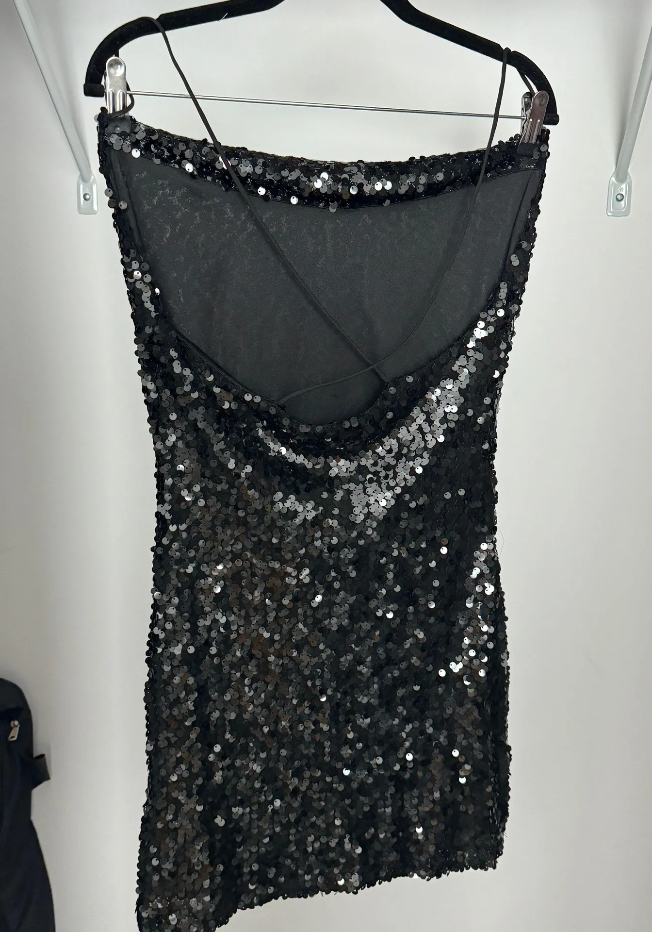 NEW  X Emma Rose DRAPED SEQUIN Cocktail MINI DRESS - Image 5