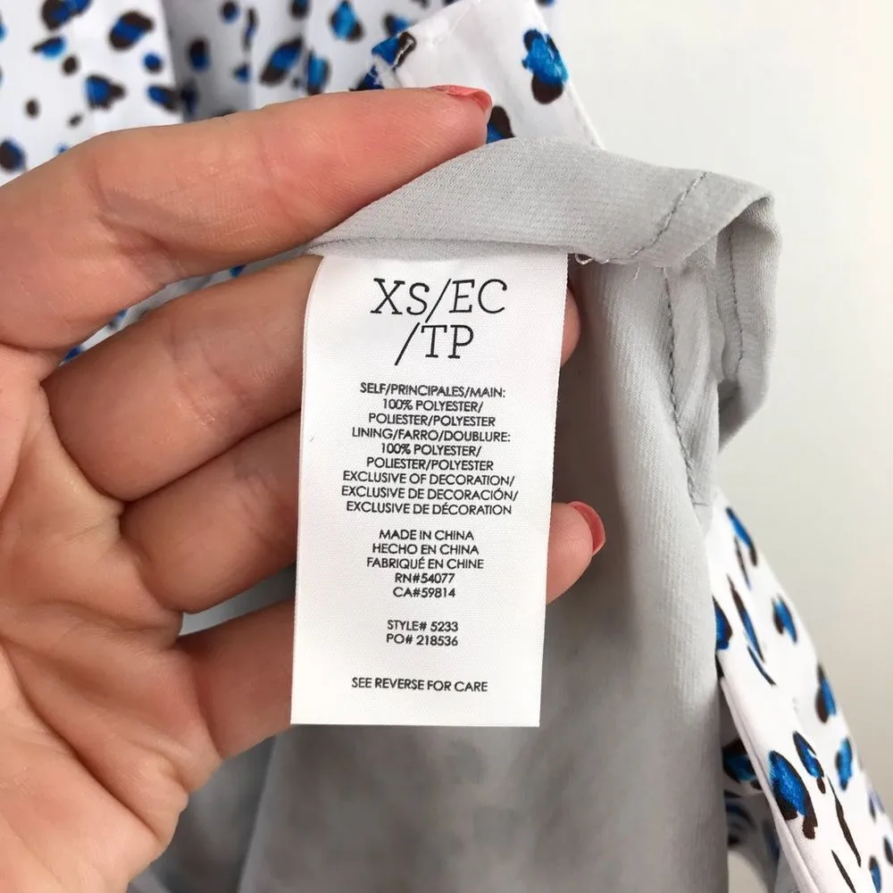 Cabi‎ blue leopard print shirt dress - Image 5