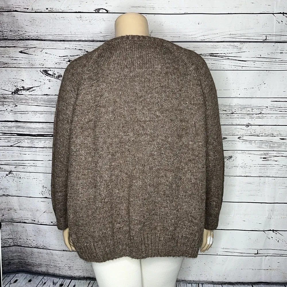 Old Navy NWT Size XXL Brown Wool Blend Cozy Sweater Top - Image 3