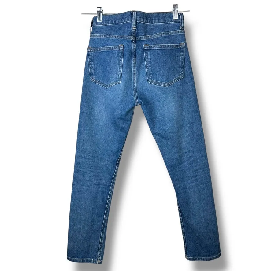 Everlane The Authentic Stretch Medium Wash High Rise Skinny Denim Jeans Size 24 - Image 5