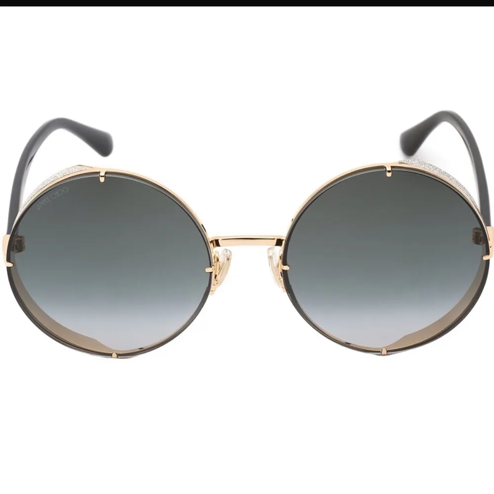 Round Glitter Details Sunglasses - Image 2