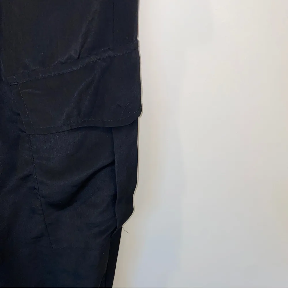 Zara Black Cargo Pants Joggers XS *FLAWED, AS IS* - Image 2