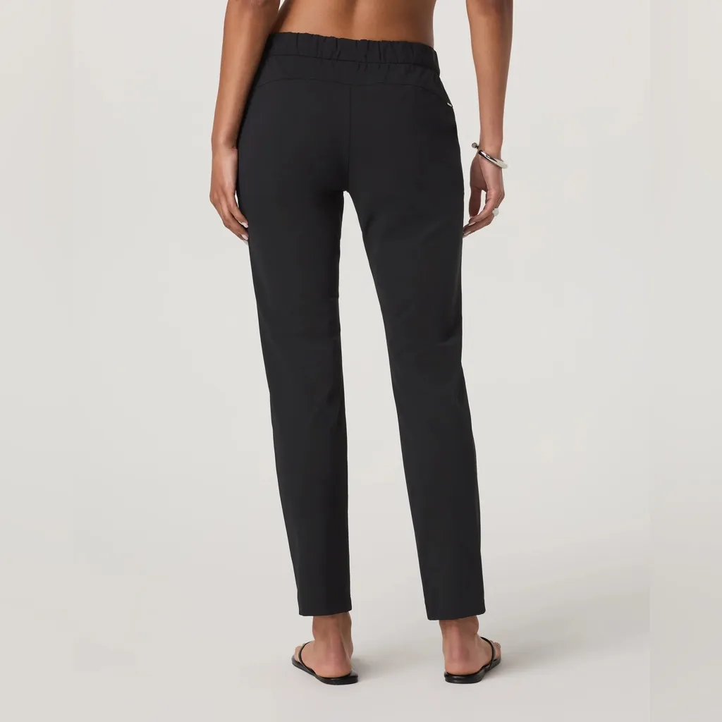 Vuori Miles Ankle Pants Pull On Midrise Womens Performance Travel Black XS - Image 2