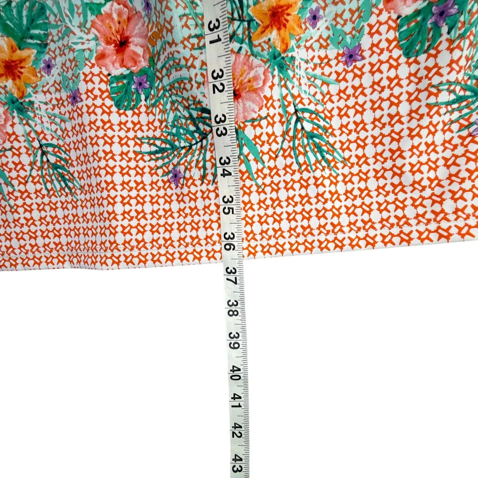 Cabana Life Cayman Shift Dress Womens L Blue Tropical Floral Beach Coastal UPF50 Size L - Image 9