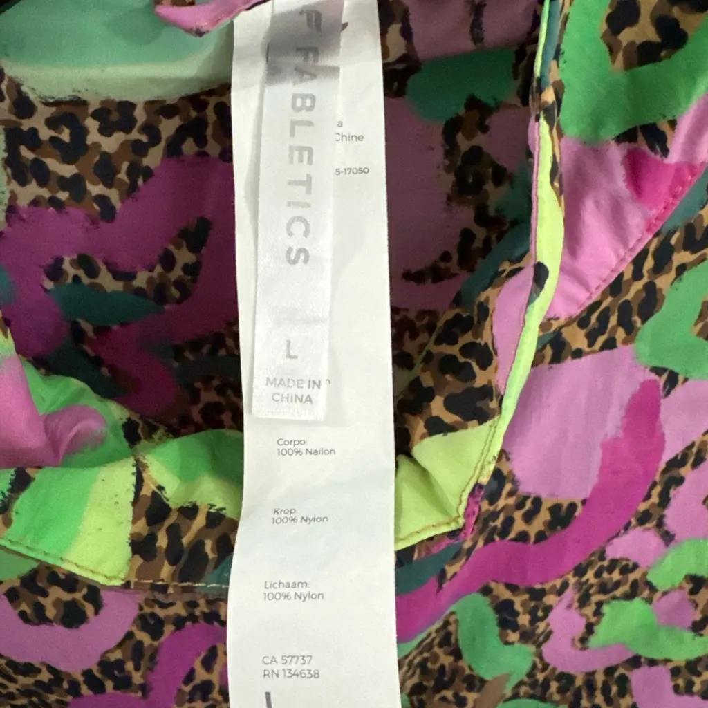 Fabletics Oversized Flyweight Windbreaker in Bright multicolor print, Large - Image 4