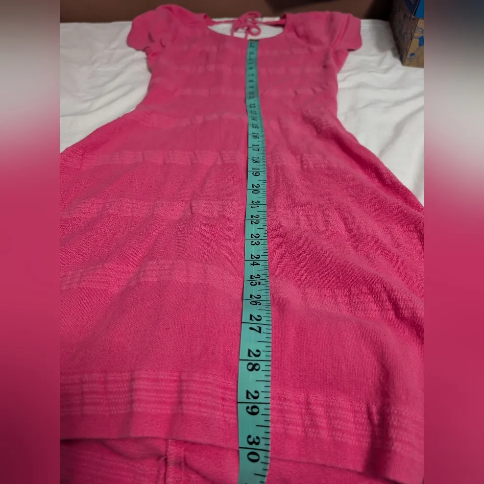 Free People Cap Sleeve Swim Cover Up Dress Small Pink - Image 8