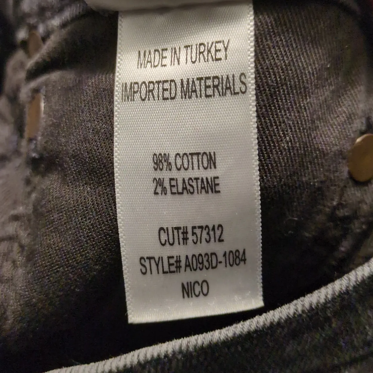 AGOLDE Nico Cassette Distressed Black Button Fly Jeans Size 30 - Image 7