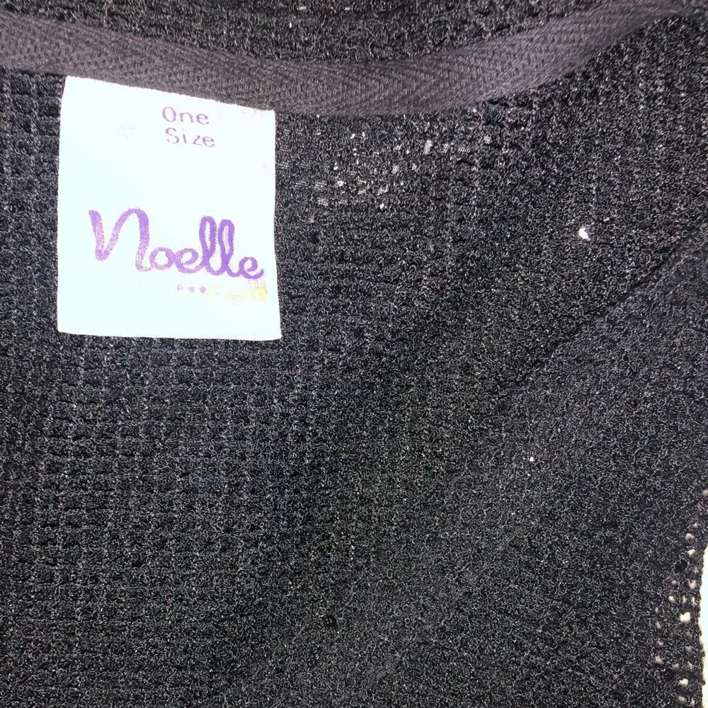 Noelle black mesh swim coverup Black Size undefined - Image 8