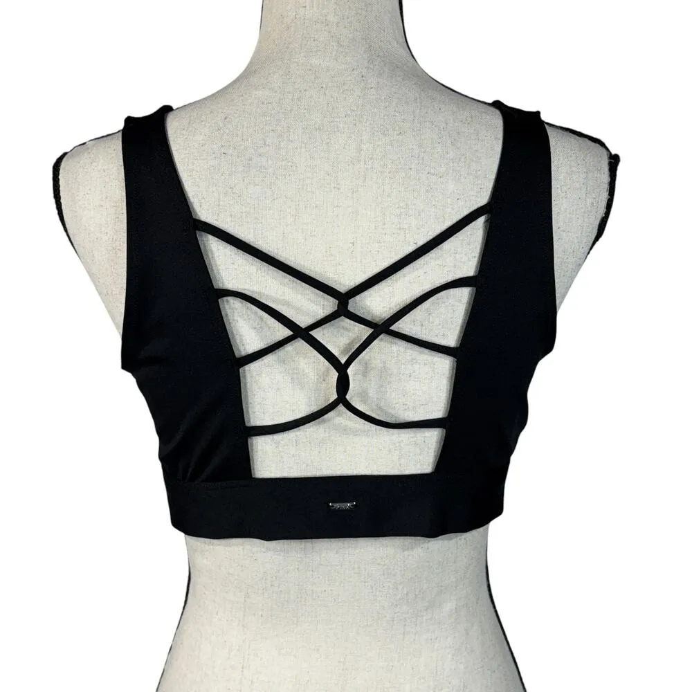 VS PINK Sport Ultimate Lightly Lined X-Large Bra Stretch Padded Cup Square Neck - Image 4