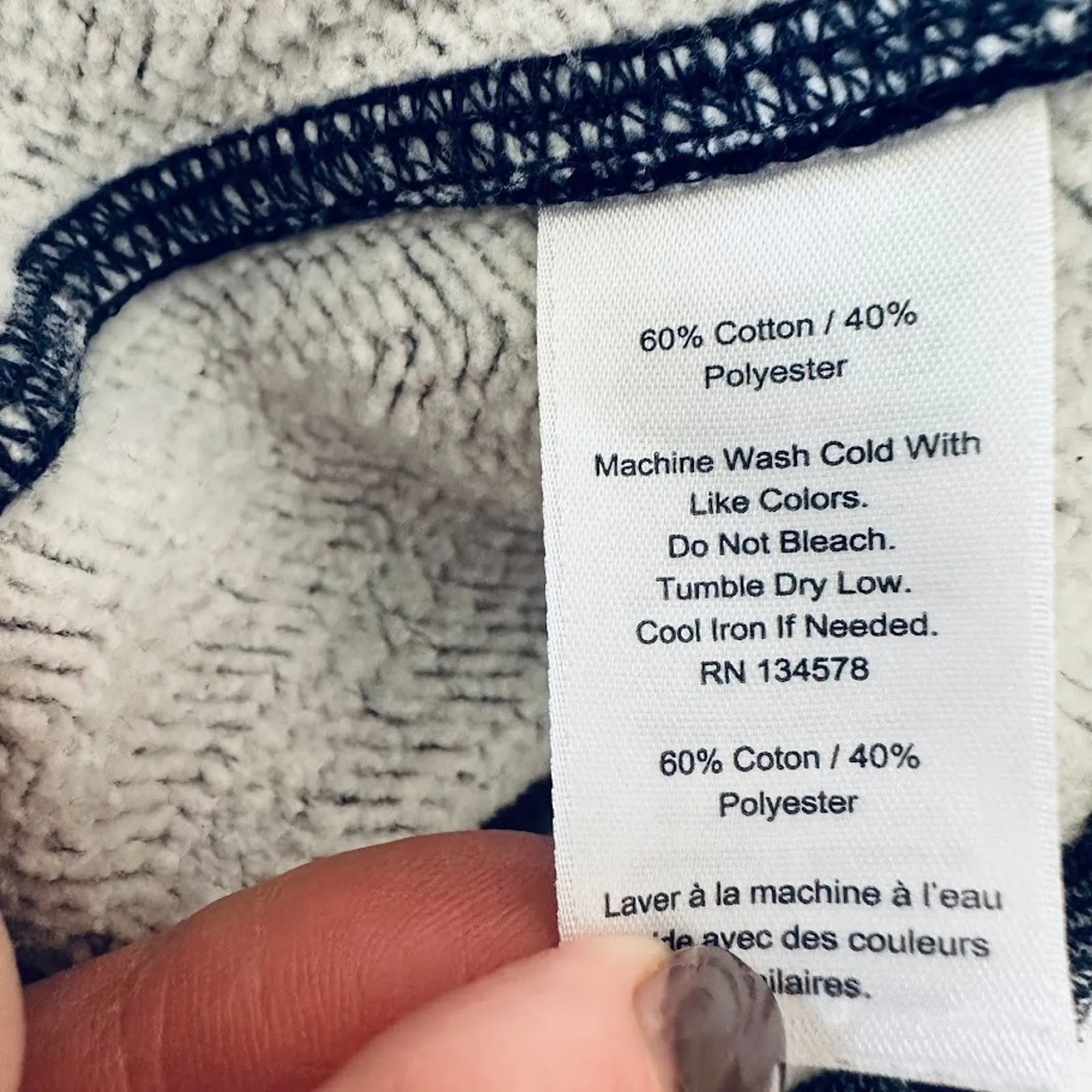 Vineyard Vines Dress XL Blue Varsity Sweatshirt Mini Preppy Coastal Pockets - Image 9