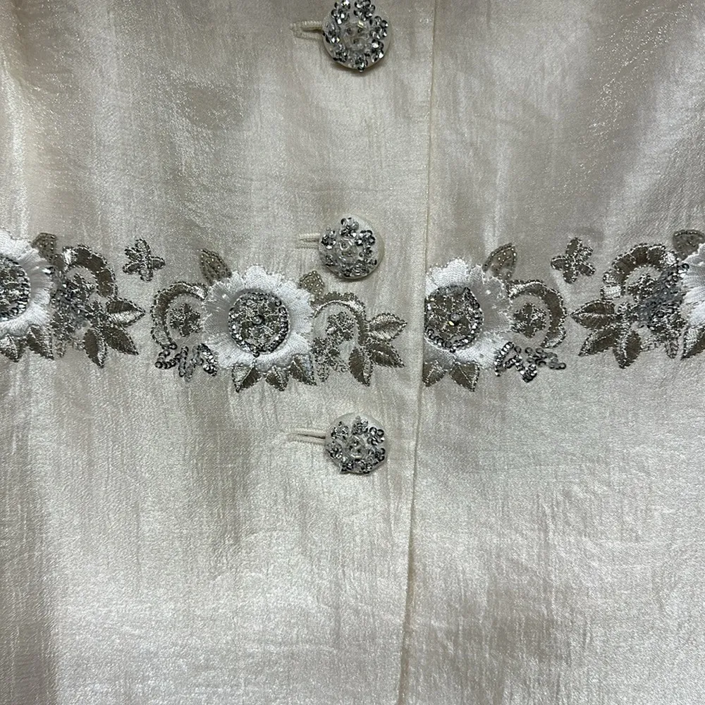 NWT Nipon Boutique Long Sleeve Embroidered Jacket with Skirt Size 20 MSRP $280 - Image 2