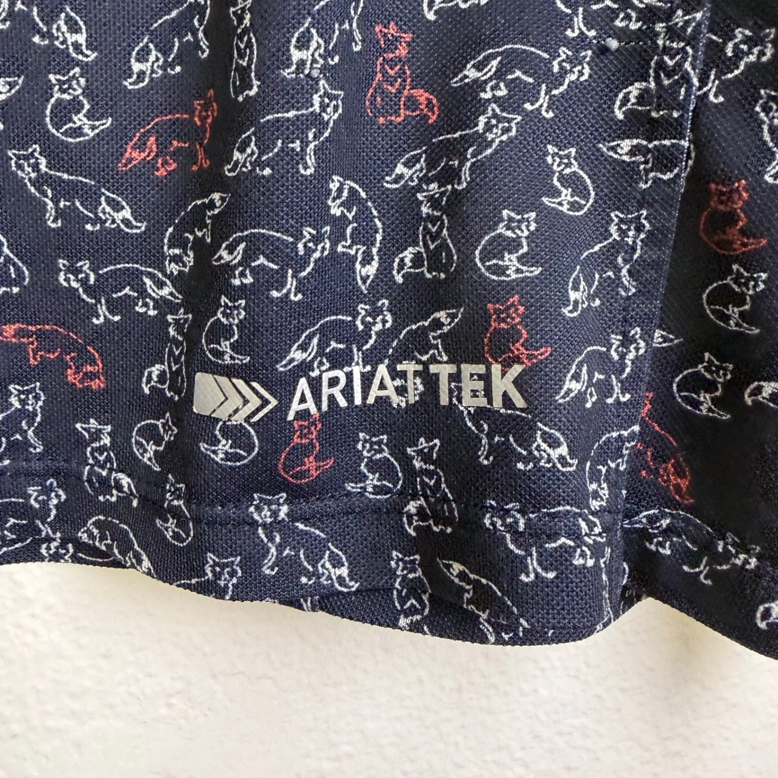 Ariat Tek Heat Series 1/4 Zip Long Sleeve Top Womens Medium Navy Blue Foxes Sun - Image 11