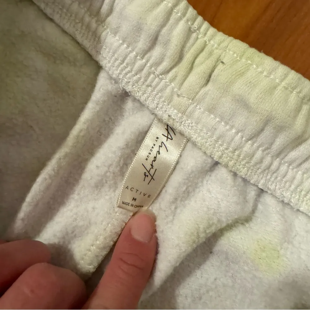 PacSun  LA Hearts Active Sweatpants White Green Tie Dye Medium - Image 5