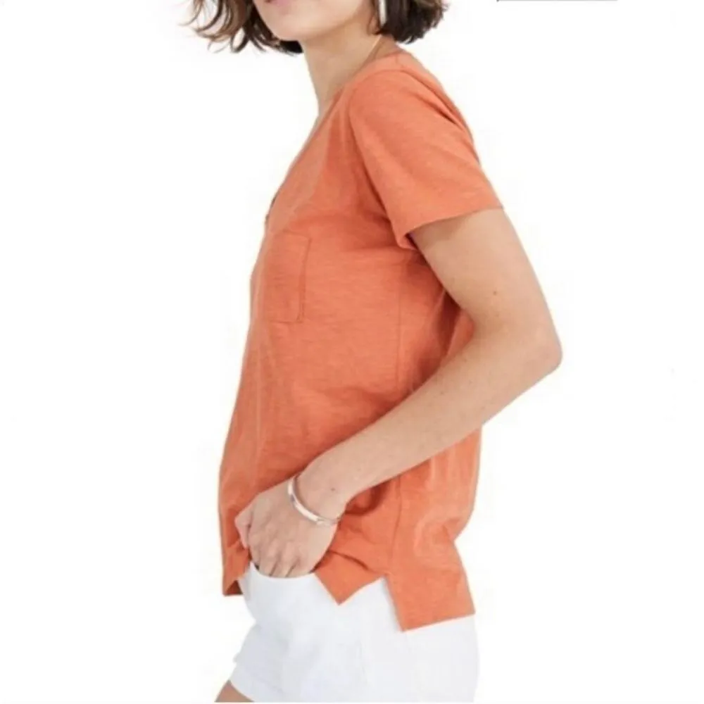 Madewell Whisper V Neck Pocket Tee Size Small - Image 10