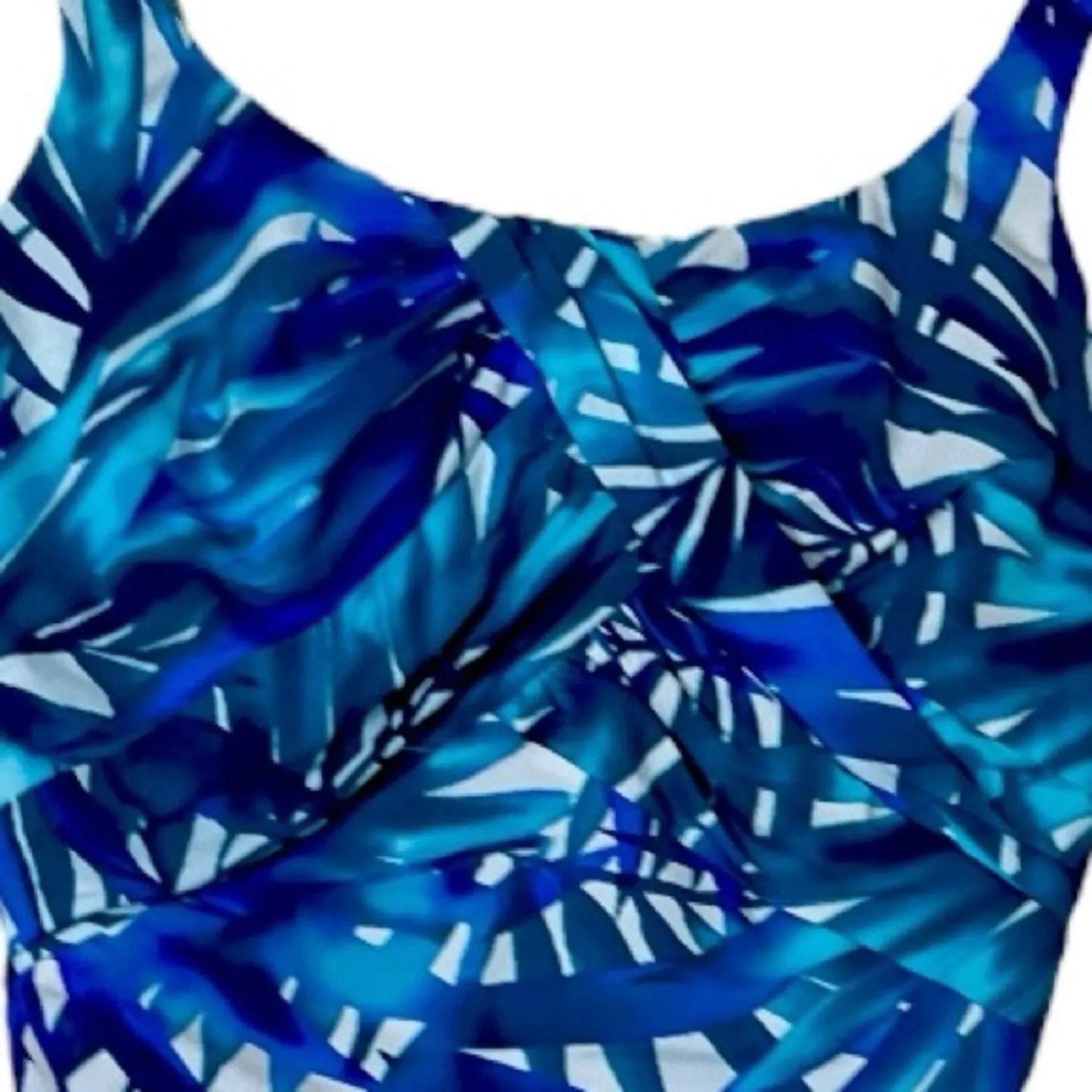 Lands’ End Swimsuit One Piece Built In Underwire Bra Slimming Women’s Size 12 - Image 7