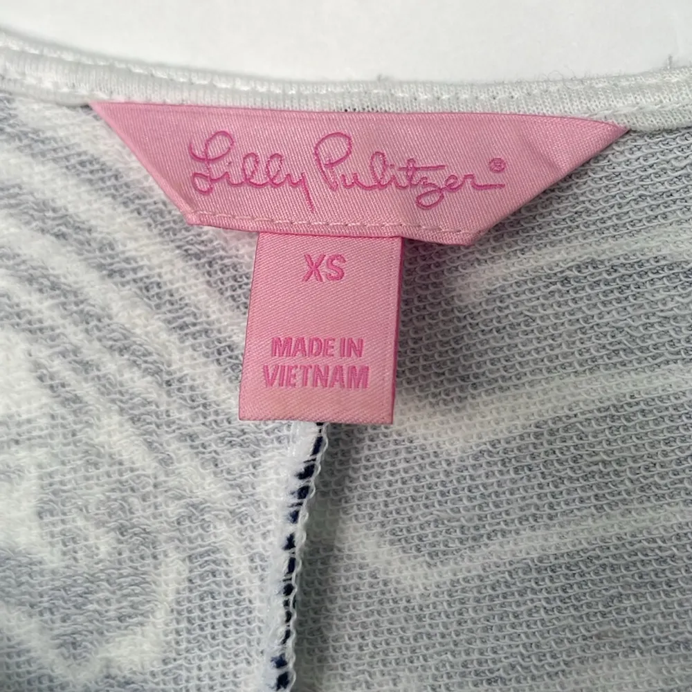 Lilly Pulitzer Oh Cabana Bot Umbrella Print Blue and White Foster Shift Dress XS - Image 5