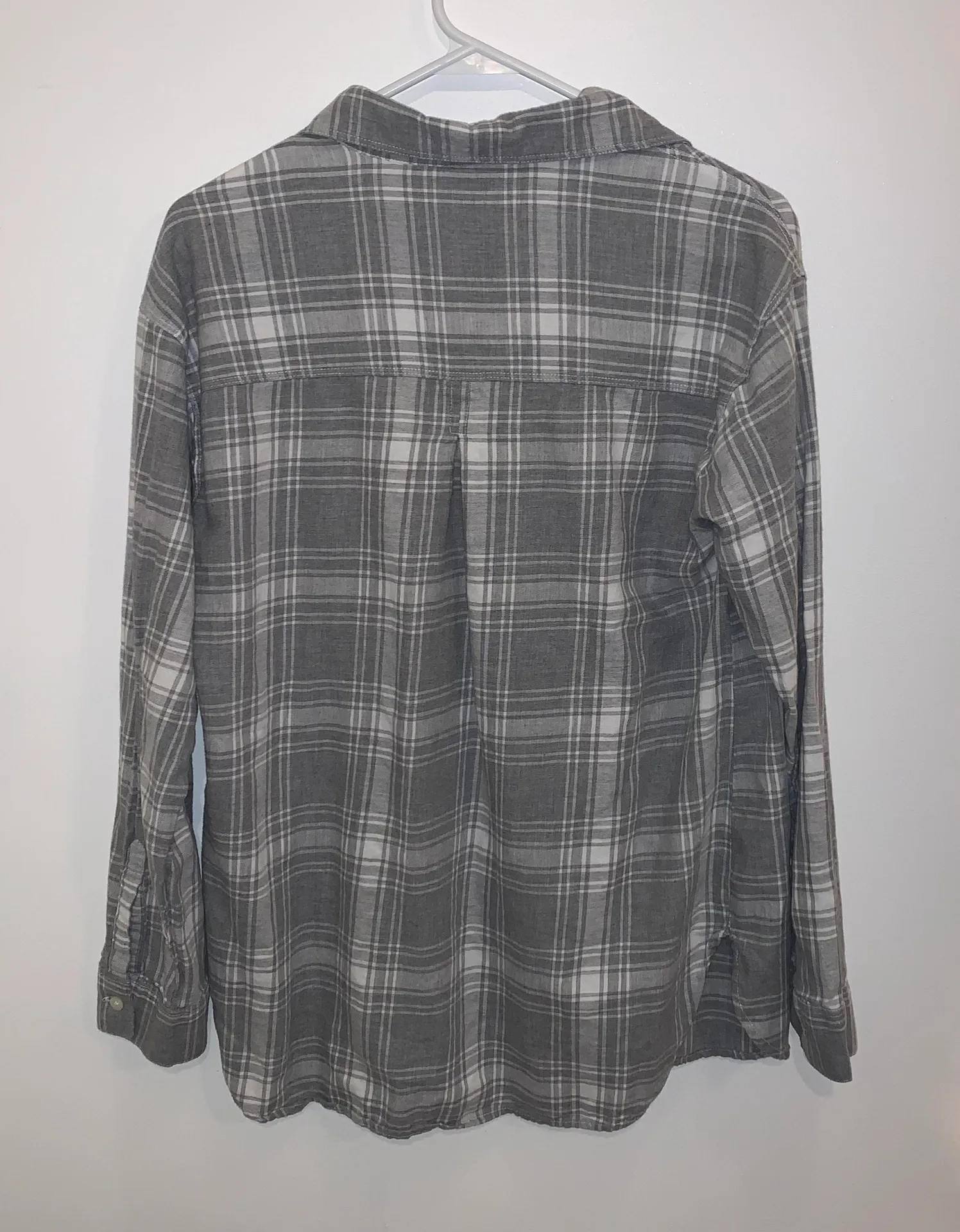 Old Navy grey & white flannel - m - Image 3