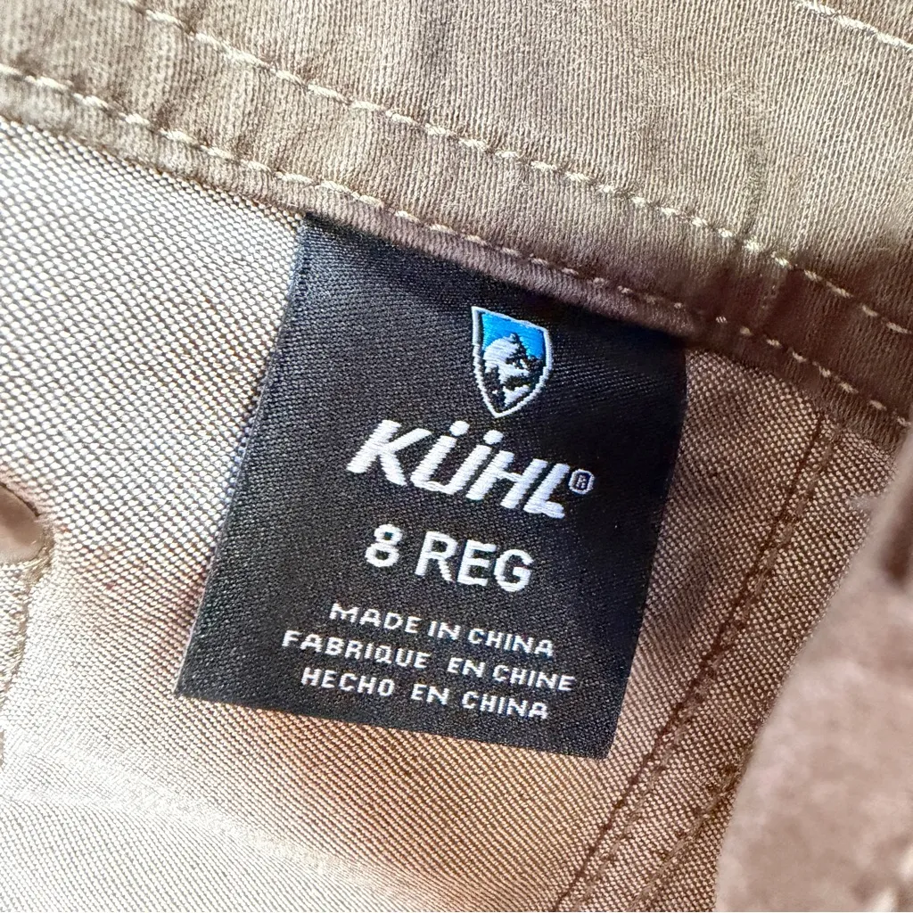 Kuhl Women’s Klaudette Pants Mid Rise Straight Leg Outdoor Hiking in Brown 8 - Image 11