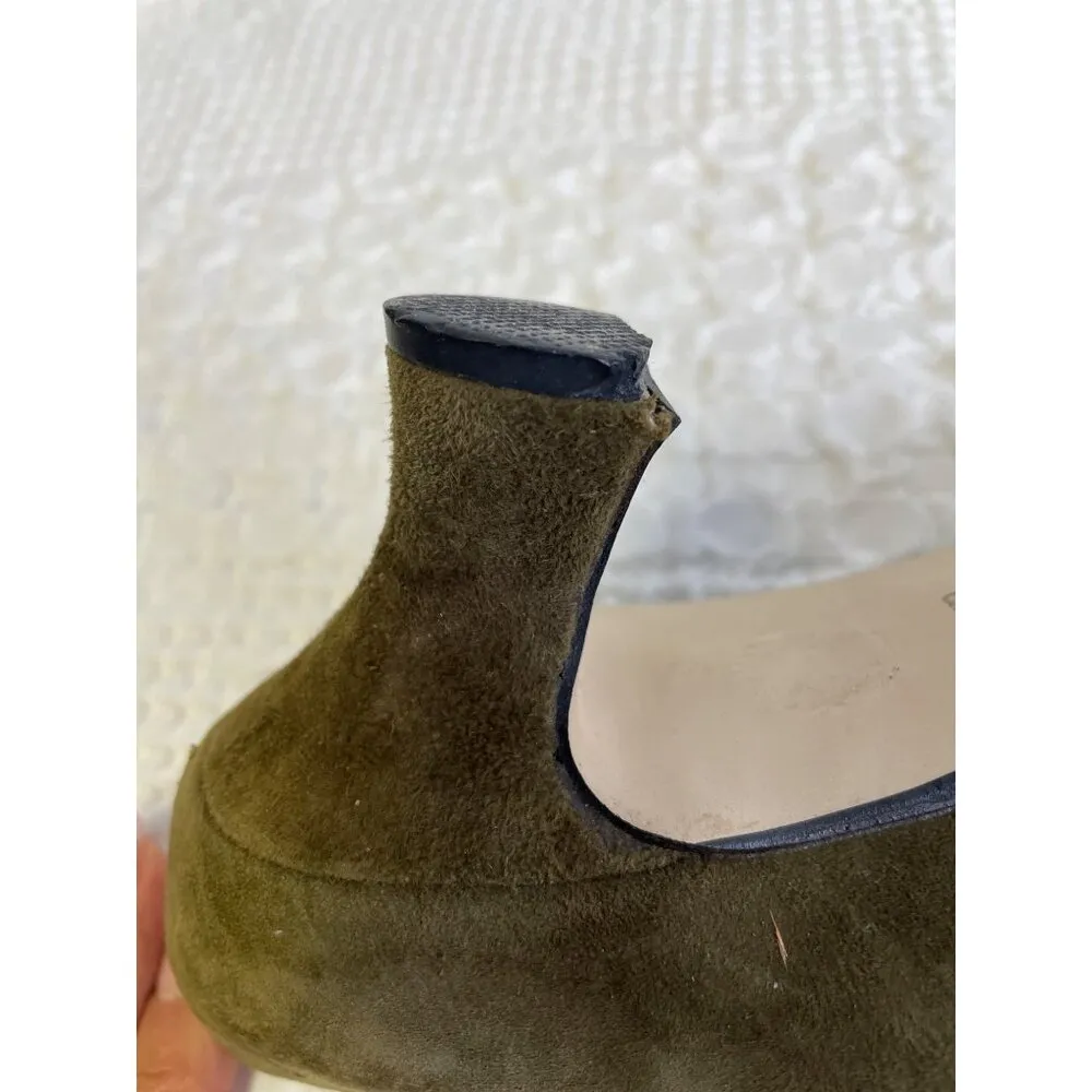 Karen Scott Women's Olive Suede Shoes/Pump/ Heels 2"  Size 7AA SKU 2169 - Image 5