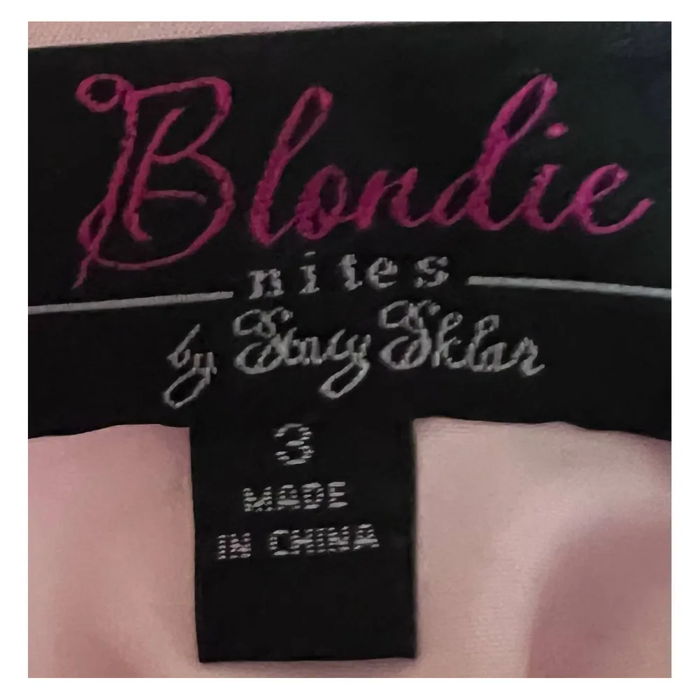 Blondie Nites by Stacy Sklar Strapless Light Pink Rose Floral Formal/Prom Size 3 - Image 3