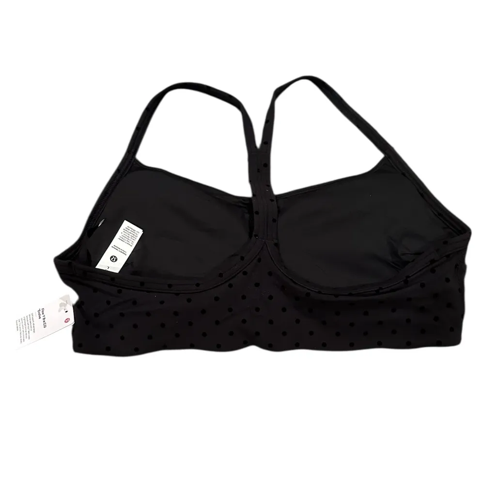 Lululemon Flocked Polka Dot Flow Y SportBra C/D Cup Evolve Size L - Image 4