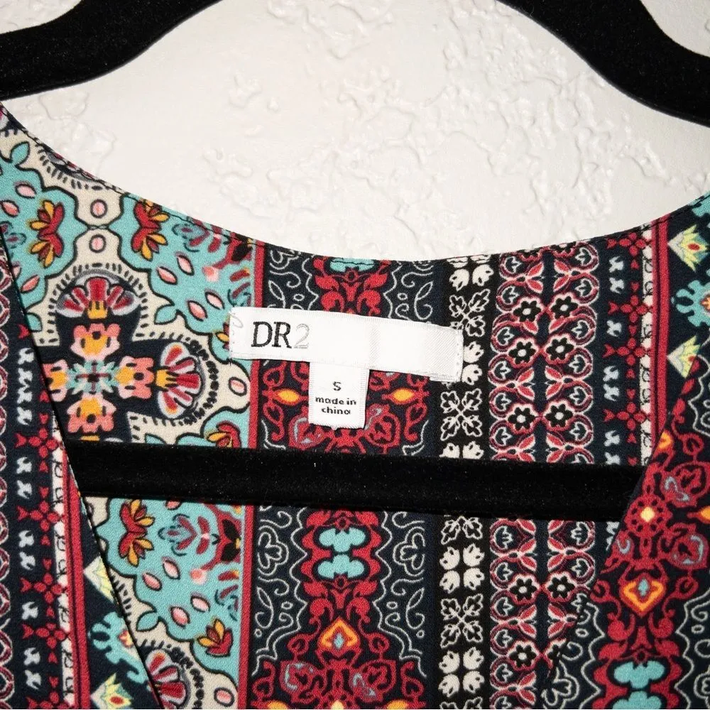 DR2 Southwestern Paisley Patterned Tank Top Size Small - Image 2