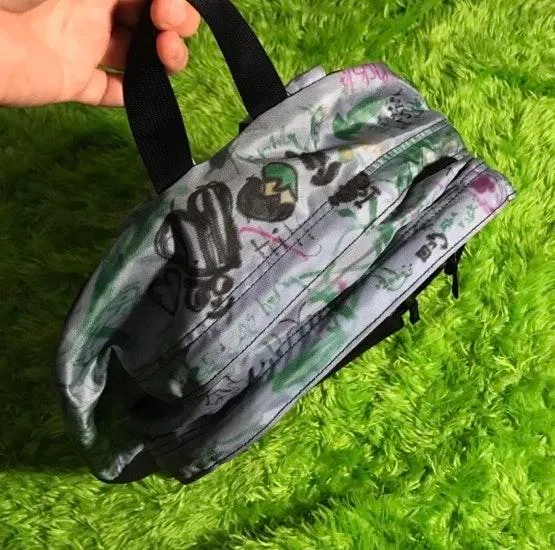 LIGHT BLUE AND BLACK DESIGNED L.L. BEAN BACKPACK - Image 3