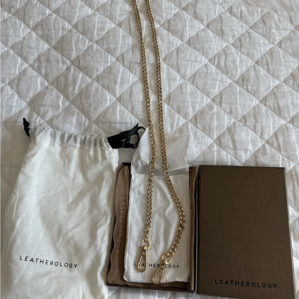 Leatherology new Gold Chain crossbody Strap - Image 2