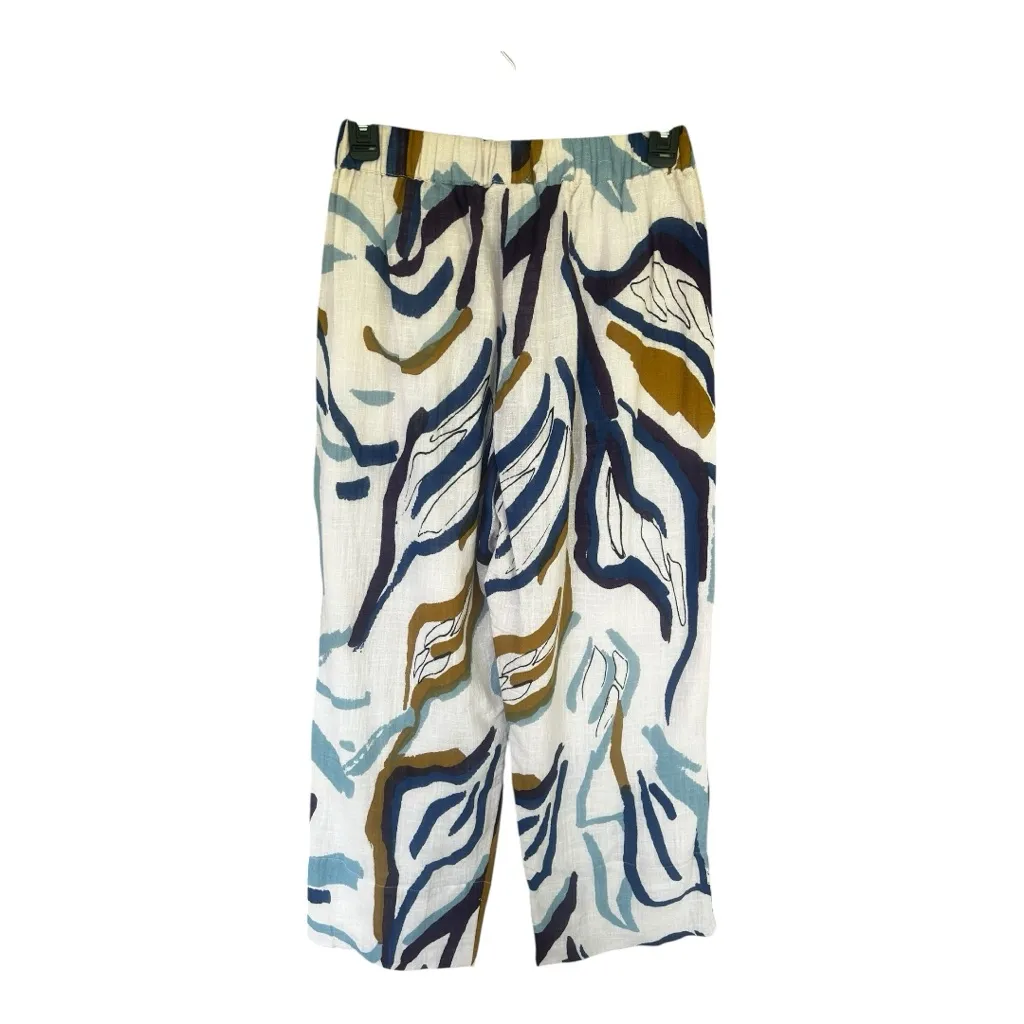 Bel Kazan Faye pants 100% cotton made in Bali Size Small Blue - Image 6